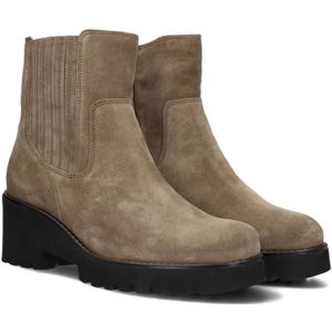 Gabor, Schoenen, Dames, Beige, 39 EU, Suède, Taupe Suede Chelsea Boots 621.2