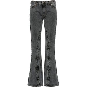Y/Project, Jeans, Dames, Zwart, W27, Katoen, Boot-cut Jeans