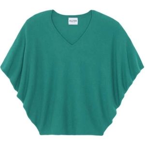 Kujten, Blouses & Shirts, Dames, Groen, ONE Size, Kasjmier, Oversized Cashmere Pullover in Green