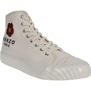 Kenzo, Schoenen, Heren, Beige, 40 EU, Hoge Top Sneakers - Crème