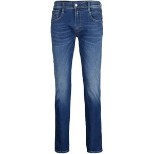Replay, Jeans, Heren, Blauw, W31 L32, Denim, Moderne Slim-Fit Jeans