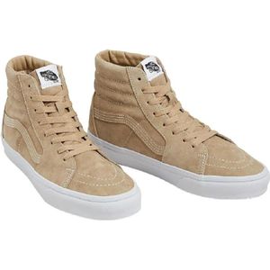 Vans, Schoenen, Dames, Beige, 40 EU, Suède, Sk 8-Hi Sneakers