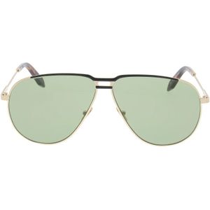 Victoria Beckham, Jet Set Aviator Zonnebril Groen, Dames, Maat:ONE Size