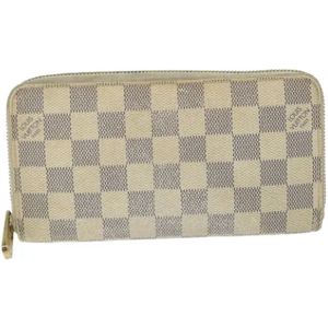 Louis Vuitton Vintage, Pre-owned, Dames, Wit, ONE Size, Pre-owned Canvas wallets
