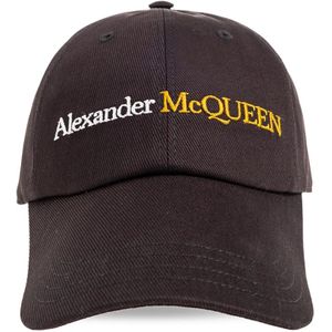 Alexander McQueen, Accessoires, Heren, Bruin, S, Katoen, Baseballpet