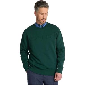 Gant, Sweatshirts & Hoodies, Heren, Groen, XL, Sweatshirt Hoodie