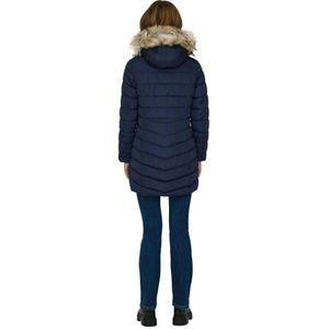 Only, Jassen, Dames, Blauw, S, Blauwe Hoodie Jas voor Vrouwen