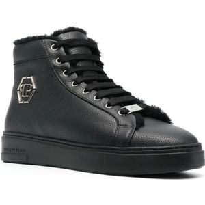 Philipp Plein, Schoenen, Heren, Zwart, 41 EU, Leer, Sneakers