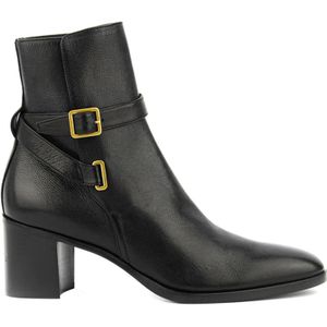 Saint Laurent, Schoenen, Dames, Zwart, 39 EU, Stijlvolle Enkellaarzen voor Vrouwen