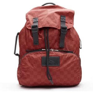 Louis Vuitton Vintage, Pre-owned, Dames, Rood, ONE Size, Nylon, Pre-owned Nylon backpacks