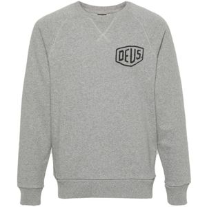 Deus Ex Machina, Grijze Sweater Gym Vrijetijdskleding Grijs, Heren, Maat:XL