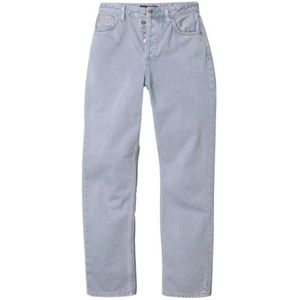 Nudie Jeans, Straight Jeans Paars, Dames, Maat:W28 L30