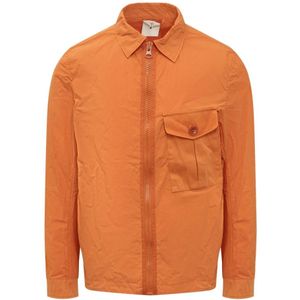 Ten C, Overhemden, Heren, Oranje, XL, Overhemd