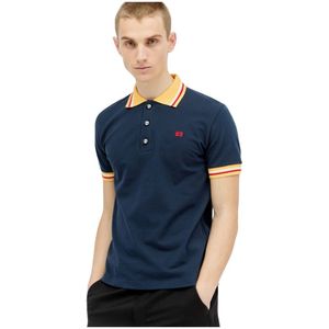 Wales Bonner, Tops, Heren, Blauw, XL, Katoen, Polo Shirts