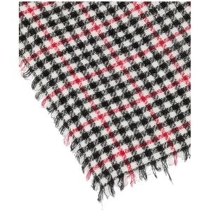 Faliero Sarti, Accessoires, Dames, Veelkleurig, ONE Size, Wol, Houndstooth Wintersjaal Zwart/Rood