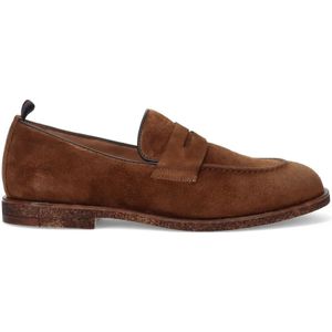 Antica Cuoieria, Schoenen, Heren, Bruin, 44 EU, Suède, Bruine Suède Mocassin Schoenen