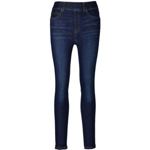 Spanx, Flatterende Skinny Jeans met Elastische Tailleband Blauw, Dames, Maat:S