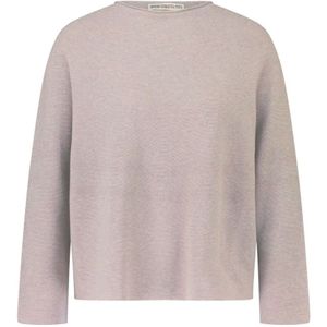 Drykorn, Truien, Dames, Roze, S, Oversized Pullover Mimas Lichtgewicht Gebreid