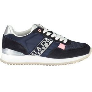 Napapijri, Blauwe Sneaker - Polyester Blauw, Dames, Maat:37 EU