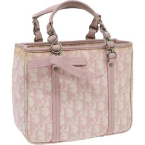 Dior Vintage, Tweedehands leren handtassen Roze, Dames, Maat:ONE Size