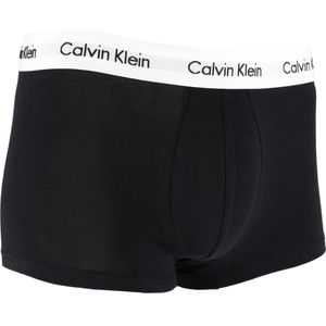 Calvin Klein, Ondergoed, Heren, Zwart, S, Katoen, Lage taille trunks 3-pack