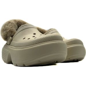 Crocs, Schoenen, Dames, Beige, 37 EU, Beige Gevoerde Schoenen voor Moderne Vrouw