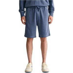 Gant, Korte broeken, Heren, Blauw, S, Denim, Sunfaded Denim Shorts