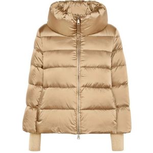 add, Jassen, Dames, Beige, L, Beige Donsjas voor Vrouwen