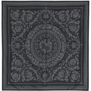 Versace, Silky Scarves Zwart, Heren, Maat:ONE Size