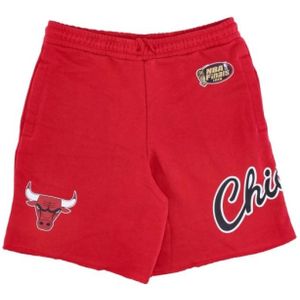 Mitchell & Ness, NBA Game Day Franse Terry Shorts Hardwood Classics Rood, Heren, Maat:S
