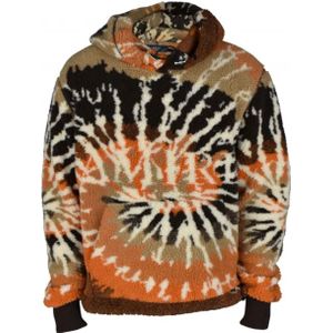 Amiri, Sweatshirts & Hoodies, Heren, Oranje, S, Polyester, Tie-Dye Fleece Sweatshirt