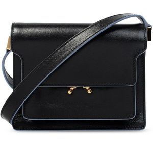 Marni, Tassen, Dames, Zwart, ONE Size, Katoen, Crossbody zak