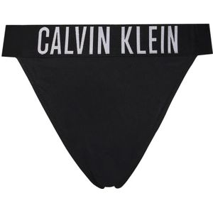 Calvin Klein, Nylon Thong Dames Badpak Lente/Zomer Zwart, Dames, Maat:XS