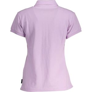 North Sails, Tops, Heren, Roze, XS, Katoen, Polo T-shirt van biologisch katoen met logo