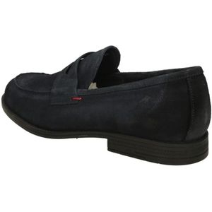 Fluchos, Schoenen, Heren, Blauw, 41 EU, Leer, Klassieke Leren Loafer Schoen