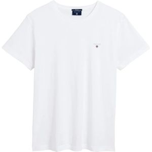 Gant, Tops, Heren, Wit, L, Comfortabel en stijlvol heren T-shirt