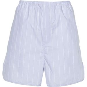Filippa K, Korte broeken, Dames, Blauw, S, Katoen, Lichtblauwe Organische Katoenen Shorts