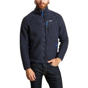 Patagonia, Retro Stijl Sherpa Fleece Jas Blauw, Heren, Maat:XL