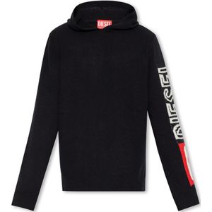 Diesel, Sweatshirts & Hoodies, Heren, Zwart, M, Wol, ‘K-Telendo’ hoodie