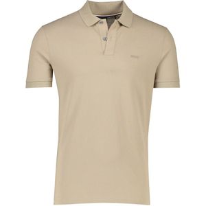 Hugo Boss, Tops, Heren, Beige, 2Xl, Katoen, Beige Polo Met Korte Mouwen