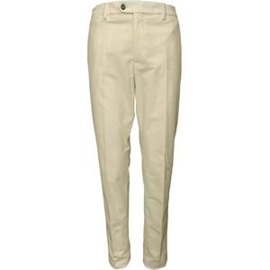 Lardini, Corduroy Broek - Model Itparisd 34 Wit, Heren, Maat:XL