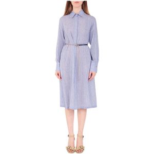 Max Mara Studio, Kleedjes Blauw, Dames, Maat:S