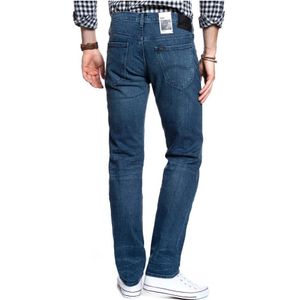 Lee, Jeans, Heren, Blauw, W34 L32, Denim, Blauwe Regular Denim Jeans