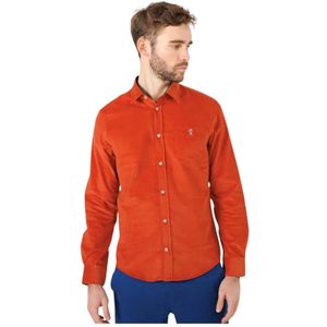 Vicomte A., Katoenen Overhemd - Vicomte a Oranje, Heren, Maat:S