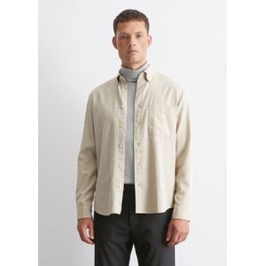 Marc O'Polo, Overhemden, Heren, Beige, S, Katoen, Gewoon overhemd