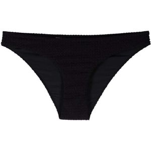 Nanushka, Badkleding, Dames, Zwart, M, Nylon, Textuur laagbouw zwarte bikini slip
