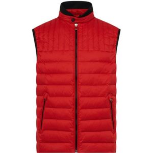 Kiton, Rode Nylon Ganzendons Gilet Rood, Heren, Maat:3XL