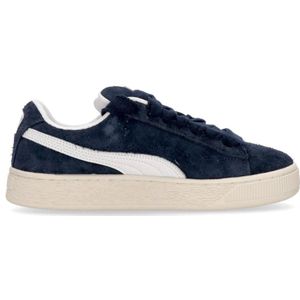 Puma, Suede XL Hairy Club Navy/Frosted Ivory Sneakers Blauw, Heren, Maat:41 EU
