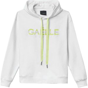 Gaëlle Paris, Sweatshirts & Hoodies, Heren, Wit, M, Witte Sweater Elegant Minimalistisch Design