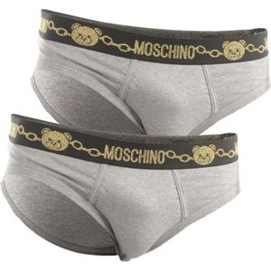 Moschino, Zijden Slip Ondergoed Grijs, Heren, Maat:XL